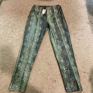 Snake skin leggings